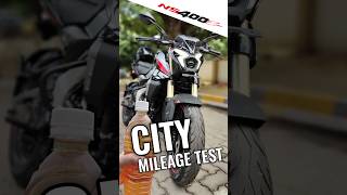 Pulsar NS400Z City Mileage Test  NS400Z Mileage  NS400  shorts short pulsarns400 ns400mileage [upl. by Yablon]