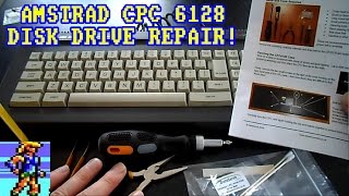 Amstrad 6128 Disk Drive Repair amp Service Belt replactement head cleaned [upl. by Anitsyrk]