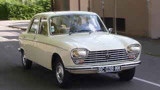 Peugeot 204 on the road First front wheel drive of Peugeot [upl. by Ennaeirrac]