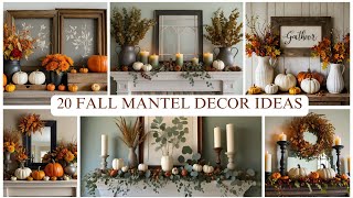 20 Fall Mantel Decor Ideas to Transform Your Space [upl. by Noneek]