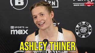 Ashley Thiner Talks Time Away Victory Over Cortez  Bellator San Diego [upl. by Peh841]