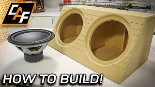 How to build  Wedge Subwoofer Box Enclosure SIMPLE amp LOUD [upl. by Goodrich929]