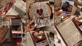 Waterfall card complete tutorial mylittlethings 🤎✨ [upl. by Anier]