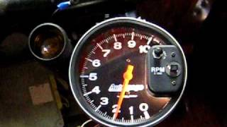 New AutoMeter 5quot Tach with Shift Light in the Race car [upl. by Yrahk]