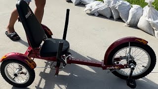 Mobo Triton Pedal Go Kart Trike Review [upl. by Aiekal]