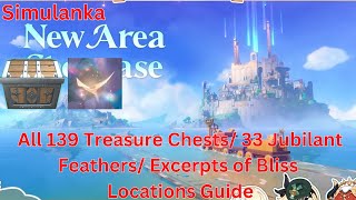 Simulanka All 139 Treasure Chest 33 Jubilant Feathers Locations Guide 【Genshin Impact 48】 [upl. by Ocsicnarf]