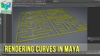 Maya Tutorial How To Render Curves In Maya and Arnold [upl. by Asselem]