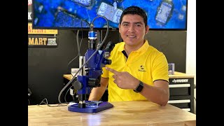 Review y Unboxing MicroscopioTrinocular Mechanic Super X con cámara 4K [upl. by Kcirrem]