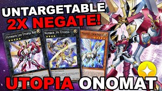 NEW UTOPIA SKILL RETURNS ONOMATS TO THE TOP Ultimate Leo Utopia Ray Deck 2022 YuGiOh Duel Links [upl. by Barnaby583]