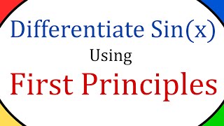 Differentiate Sin X Using First Principles How To [upl. by Dwan108]