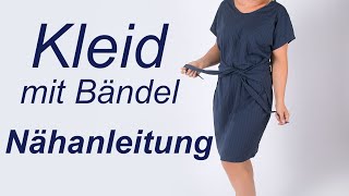 Kleid nähen Shirtkleid einfach und schnell ohne Schnittmuster [upl. by Yasui]