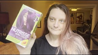 Garnier Nutrisse Deep Lilac Hair Dye Review [upl. by Brittney]