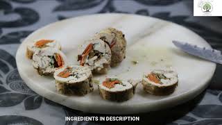 CHICKEN ROULADE  DELICIOUS CHICKEN BREAST RECIPE  EASY HOMEMADE ROULADE RECIPE [upl. by Benni422]