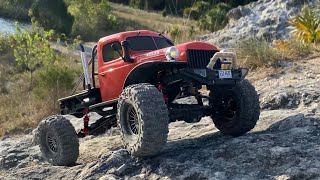 FMS ROCHOBBY Atlas gets more upgrades and mods 4x4 offroad RCrock crawling [upl. by Euqinomod]