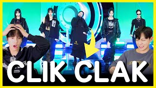 Korean react BABYMONSTER  CLIK CLAK inkigayo 😱😮 [upl. by Tiduj368]