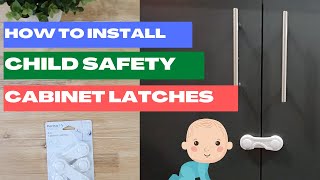 How to install child safety cabinet locks [upl. by Jarrow]