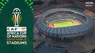 🇨🇮 Africa Cup of Nations 2023 Stadiums Ivory Coast [upl. by Miarfe]