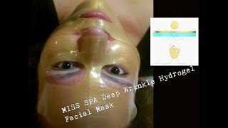 MISS SPA Deep Wrinkle Hydrogel Facial Mask [upl. by Ennairac]