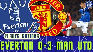 Everton 03 Manchester United  Player Ratings [upl. by Us845]