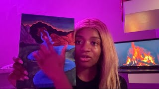 ASMR  showing you my paintings 🎨 [upl. by Cockburn494]