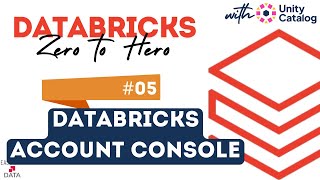 05 Understand Databricks Account Console  User Management in Databricks  Workspace Management [upl. by Elawalo]