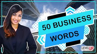 Business vocabulary list with meaning  Learn 50 business words in 10 minutes [upl. by Usanis]