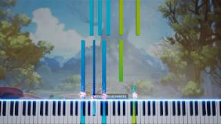 First Step Into Sunken Glades  Piano tutorial [upl. by Baal]