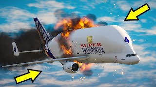 American A350 Plane Crash Into Water After Engine Fires  GTA 5 [upl. by Berwick256]