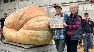 Topsfield Fair begins with annual giant pumpkin contest [upl. by Limaa]