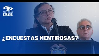 Los cuestionamientos del presidente Gustavo Petro a las encuestas [upl. by Sherri2]