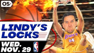 NBA Picks for EVERY Game Wednesday 1129  Best NBA Bets amp Predictions  Lindys Leans Likes amp Locks [upl. by Lukin]