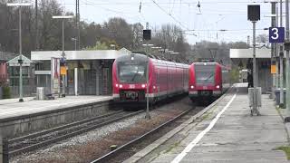 Freising mit Vectron ALEX Regional und Nahverkehr 28102017 [upl. by Easlehc9]