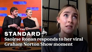 Saoirse Ronan responds to her viral Graham Norton Show shutdown of Paul Mescal and Eddie Redmayne [upl. by Dynah]