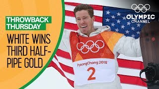 Shaun White’s Full Gold Medal Snowboard Halfpipe competition  PyeongChang 2018  Throwback Thursday [upl. by Itnahs]