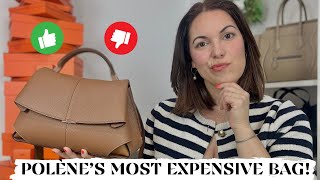 POLENE MOKKI 👜 Is the newest release worth the price  Review what fits inside strap length [upl. by Leonie]