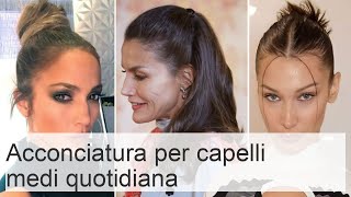 Acconciatura per capelli medi per la scuola foto e tutorial DIY [upl. by Aznofla]