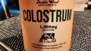 COLOSTRUM  Double Wood Supplements  REVIEW [upl. by Ahsinam]