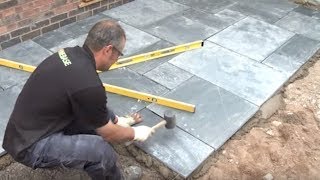 How To Lay A Patio  Expert Guide To Laying Patio Slabs  Garden Ideas amp Tips  Homebase [upl. by Schreibe]