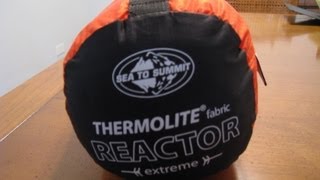 Sea to Summit Reactor Extreme Mummy Bag Liner [upl. by Burnsed329]