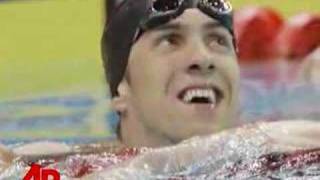 Michael Phelps Breaks 400 Meter Swim Record [upl. by Asseral860]