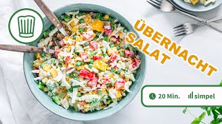 Übernachtsalat als perfekte Beilage zum Grillen  Chefkoch [upl. by Jenesia]