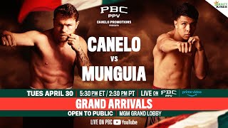 Canelo vs Munguia GRAND ARRIVALS  CaneloMunguia [upl. by Axia996]