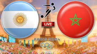 🔴 Paris 2024  Argentinien vs Marokko  Fussball Olympia LIVE [upl. by Yenattirb22]