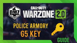 Police Armory G5 Key  Location Guide  DMZ Guide  Simple [upl. by Tahp]