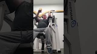 Demonstrating Nautilus EVO Bicep Curl Machine Sembach Germany [upl. by Flita751]