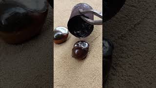 Casting Copper in Shells out of Scrap shorts reels viralvideo [upl. by Dominik356]