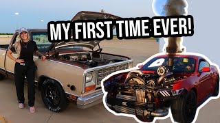 I raced Westens Cummins Mustang in My Twin Turbo LS Truck [upl. by Ethan]