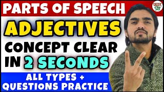 Adjective  Adjectives in English Grammar  Adjectives  ConceptWordsDefinitionClausePhrase [upl. by Peatroy]