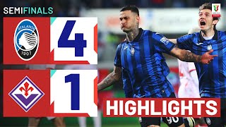 ATALANTAFIORENTINA 41  HIGHLIGHTS  La Dea cruise to final  Coppa Italia Frecciarossa 202324 [upl. by Pennebaker]