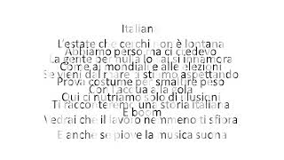 J Ax amp Fedez  Italiana Testo Lyrics [upl. by Sivel]